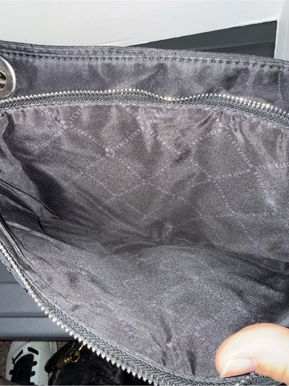 Steve Madden Black Quilted Crossbody Purse